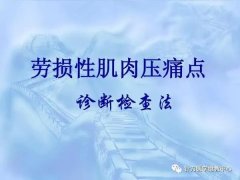劳损性肌肉压痛点诊断检查法