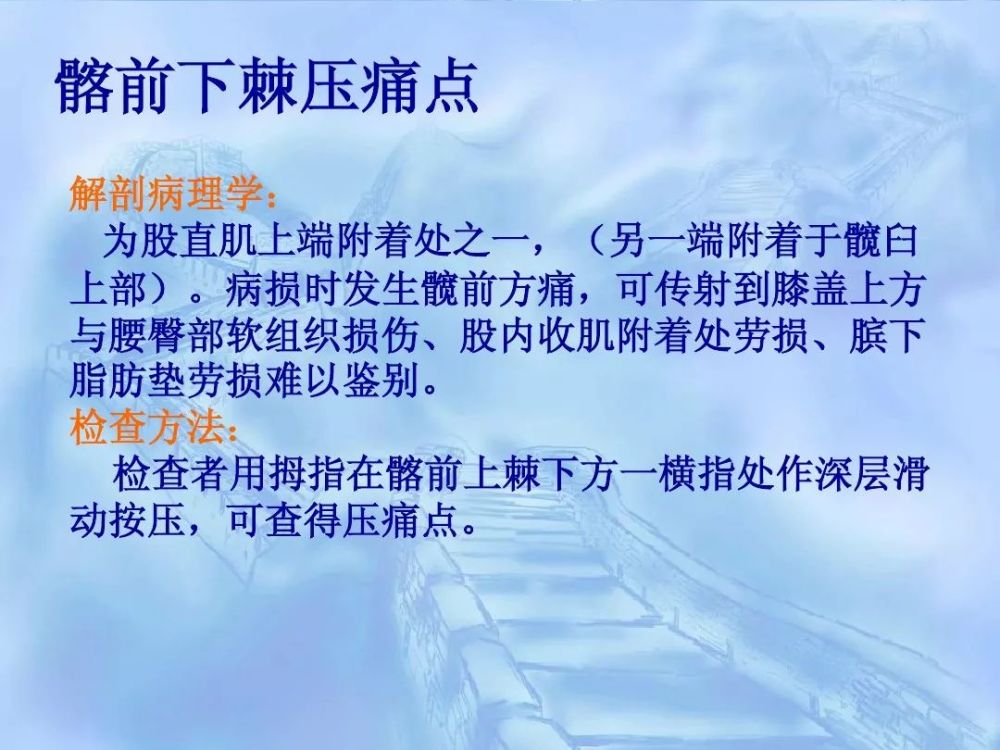 劳损性肌肉压痛点诊断检查法