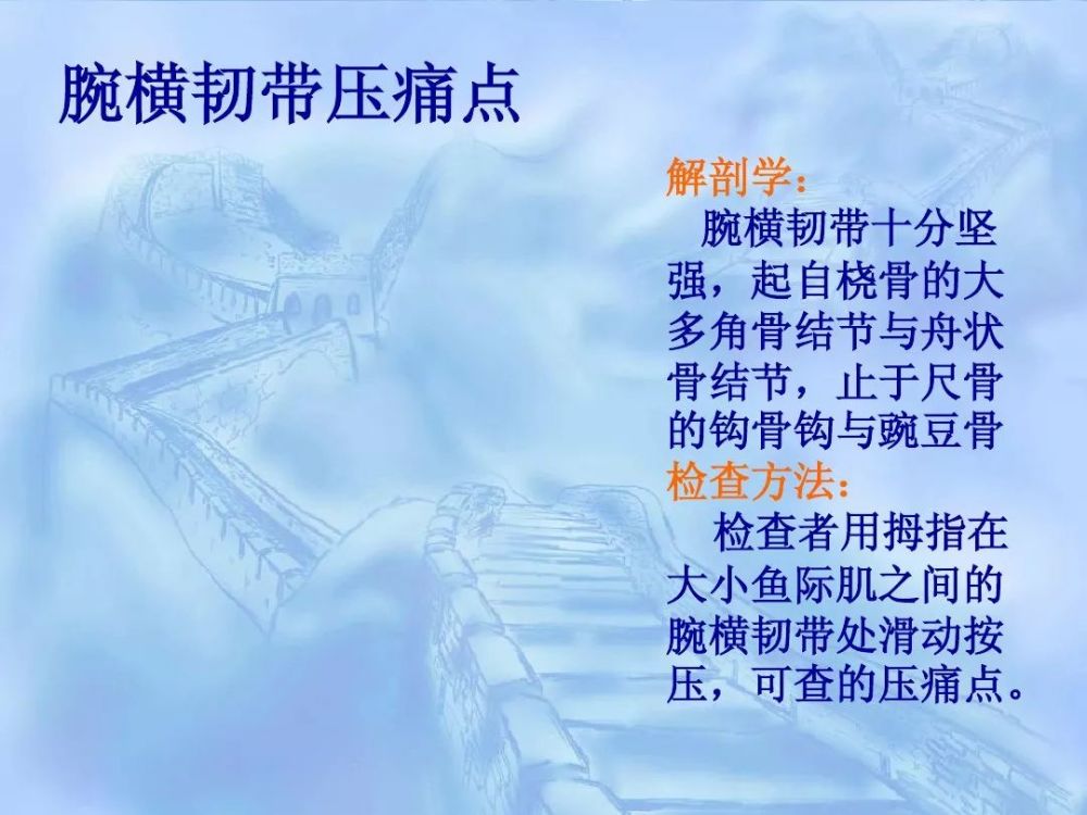 劳损性肌肉压痛点诊断检查法