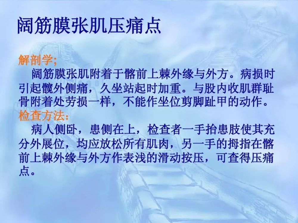 劳损性肌肉压痛点诊断检查法
