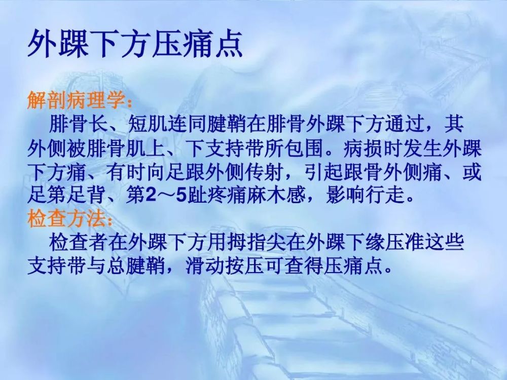 劳损性肌肉压痛点诊断检查法