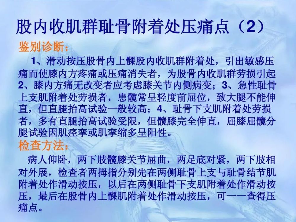 劳损性肌肉压痛点诊断检查法