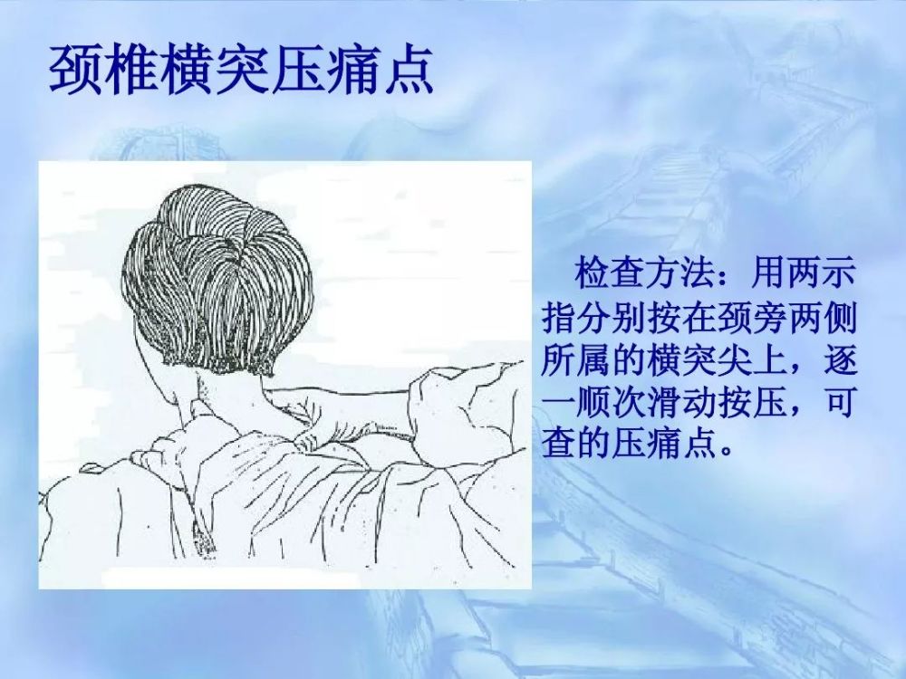 劳损性肌肉压痛点诊断检查法