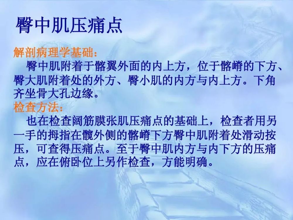 劳损性肌肉压痛点诊断检查法