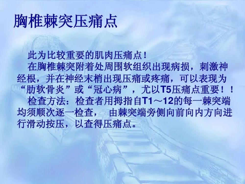 劳损性肌肉压痛点诊断检查法